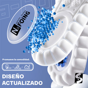 Plantillas ortopédicas deportivas para zapatos tenis sneakers fascitis plantar pie plano memory foam descanso
