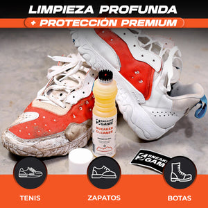 performance pro kit de limpieza de tenis sneakers zapatos limpiador de tenis limpia suelas espuma para limpiar tenis espuma limpiadora de tenis espuma para tenis limpiador para tenis limpiador de gamuza limpiador calzado sneaker game kit de limpieza para sneakers tenis zapatos sneaker game sneakergame set limpieza de tenis limpiar tenis sneakers zapatos