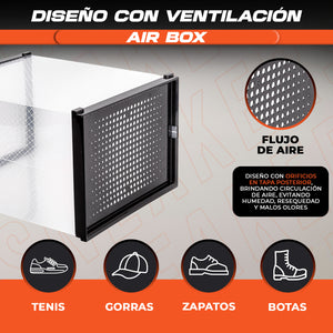 Cajas para zapatos tenis sneakers zapatera organizador transparente caja para tenis sneaker box air box