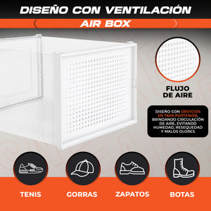 Cajas para zapatos tenis sneakers zapatera organizador transparente caja para tenis sneaker box air box