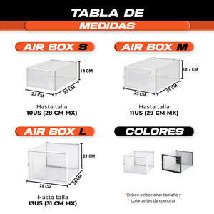 Cajas para zapatos tenis sneakers zapatera organizador transparente caja para tenis sneaker box air box