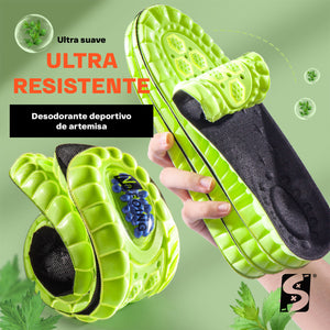 Plantillas ortopédicas deportivas para zapatos tenis sneakers fascitis plantar pie plano memory foam descanso
