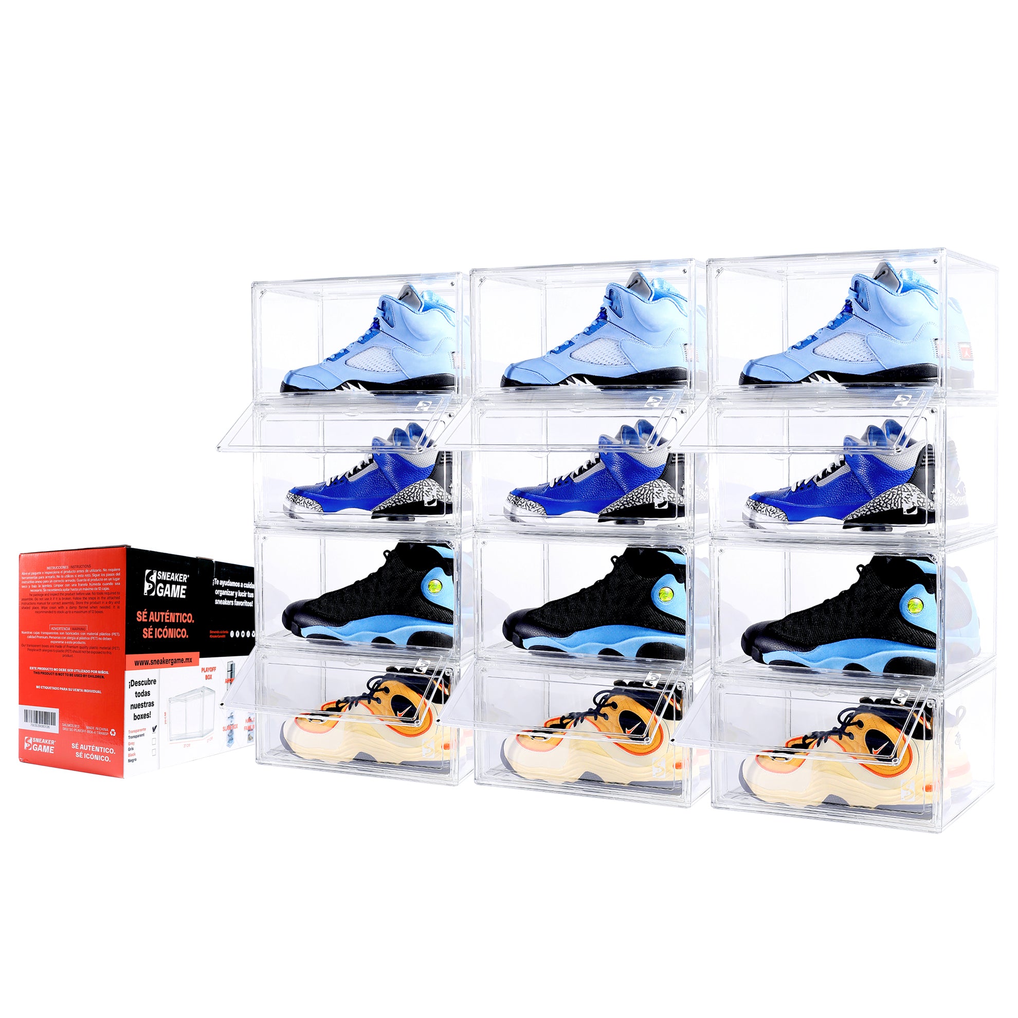 6 Piezas Caja De Zapatos Transparente Sneakers Organizador