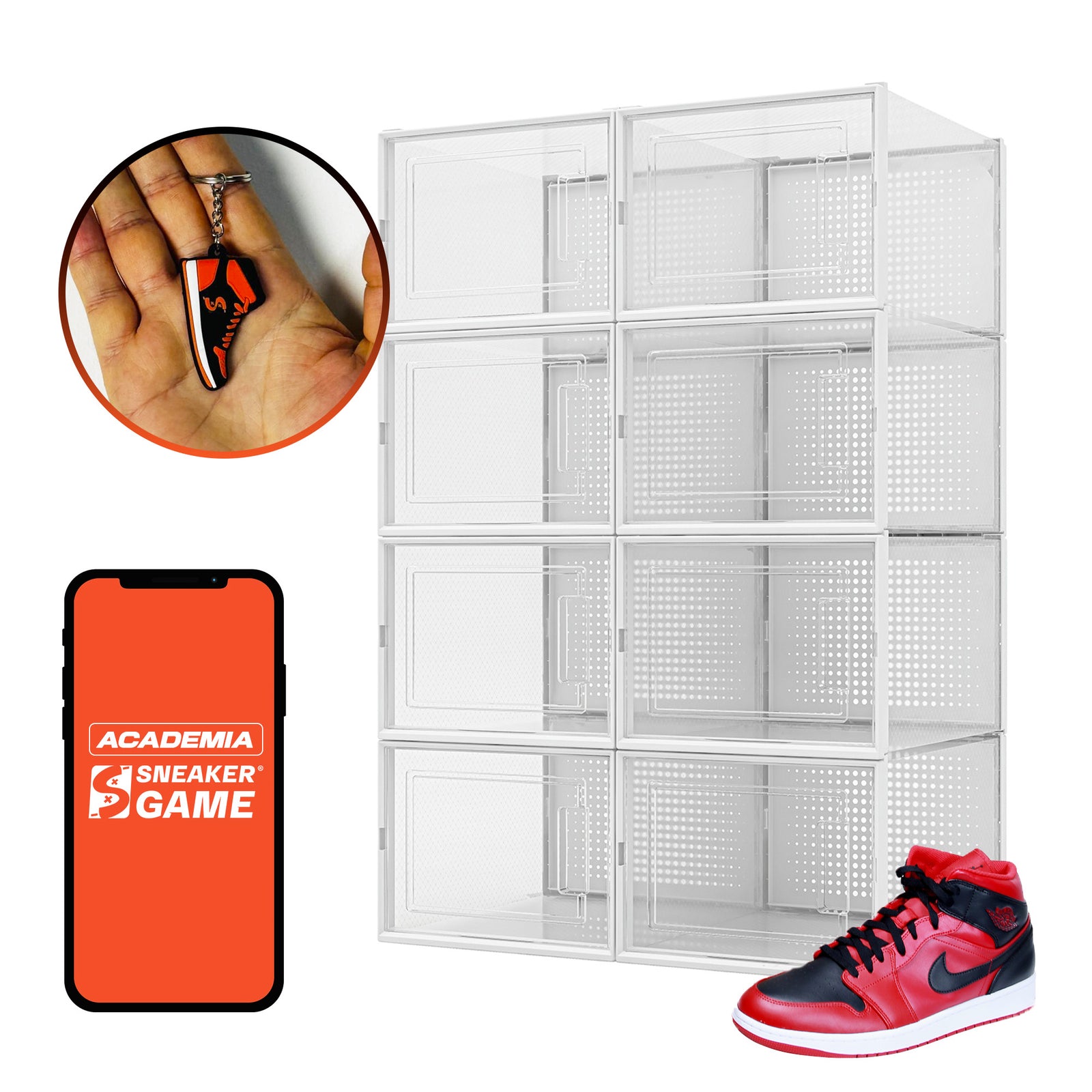 Cajas para zapatos tenis sneakers zapatera organizador transparente caja para tenis sneaker box air box