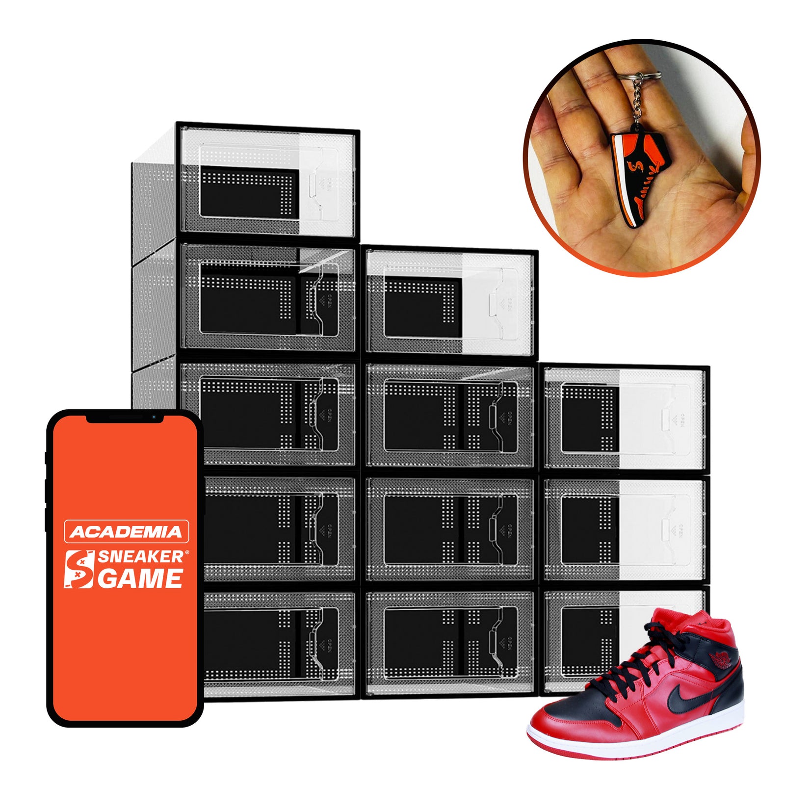 Cajas para zapatos tenis sneakers zapatera organizador transparente caja para tenis sneaker box air box