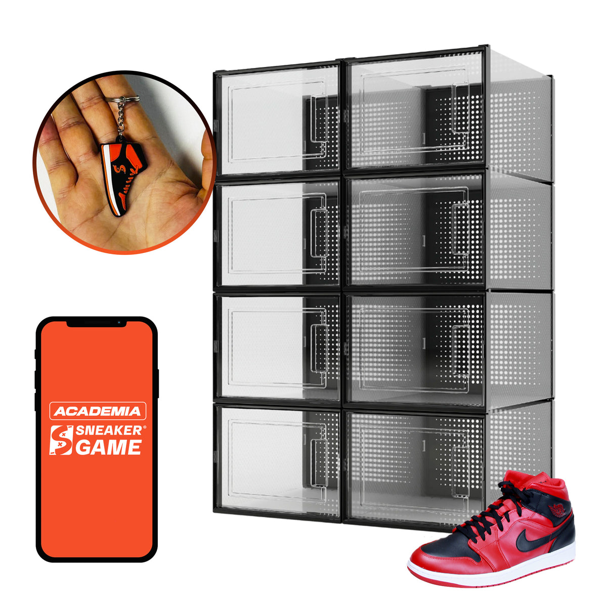 Cajas para zapatos tenis sneakers zapatera organizador transparente caja para tenis sneaker box air box