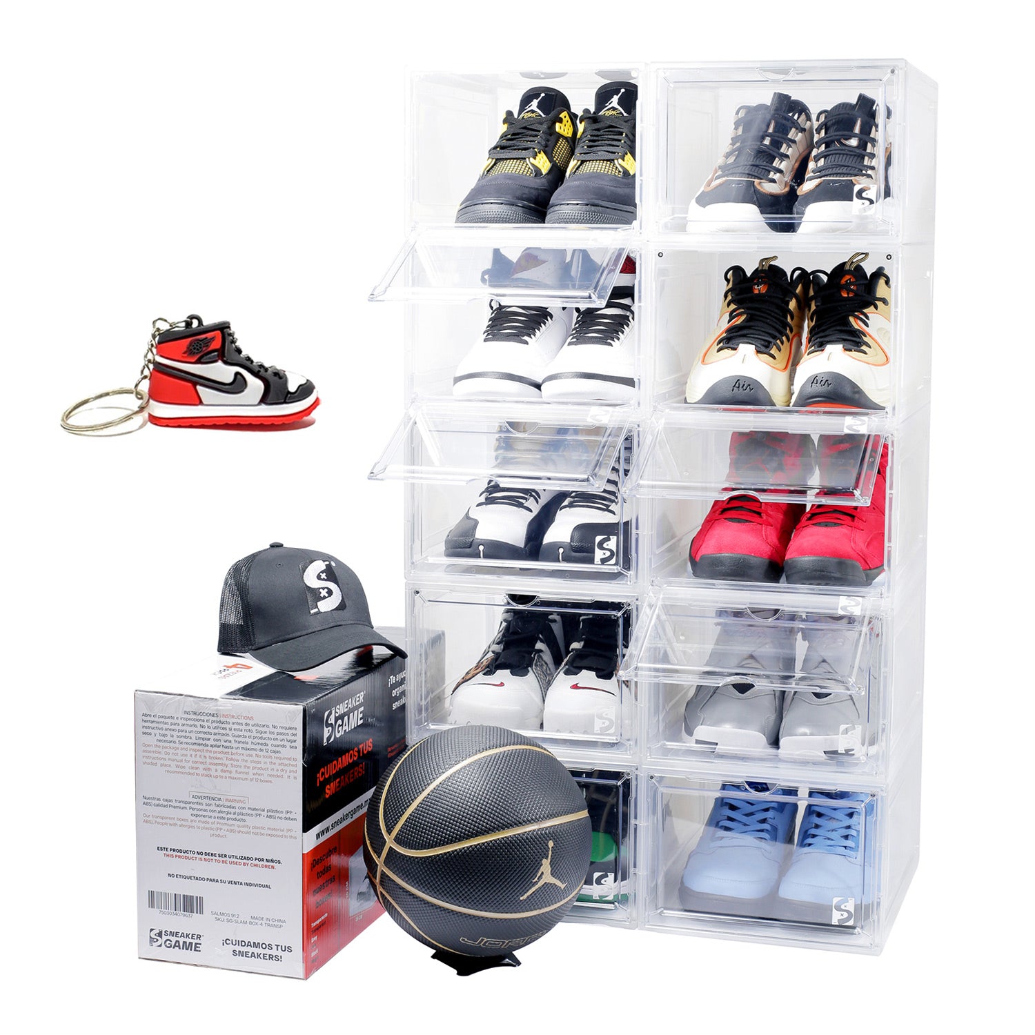 6 Piezas Caja De Zapatos Transparente Sneakers Organizador