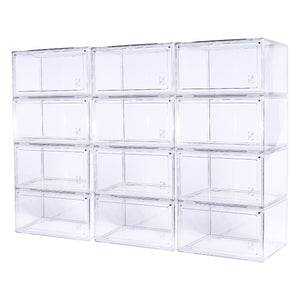 cajas transparentes zapatos gorras, sneakers, tenis, caps, organizadores de plastico transparente