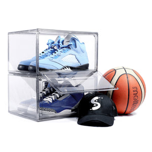 cajas transparentes zapatos gorras, sneakers, tenis, caps, organizadores de plastico transparente
