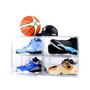 cajas transparentes zapatos gorras, sneakers, tenis, caps, organizadores de plastico transparente