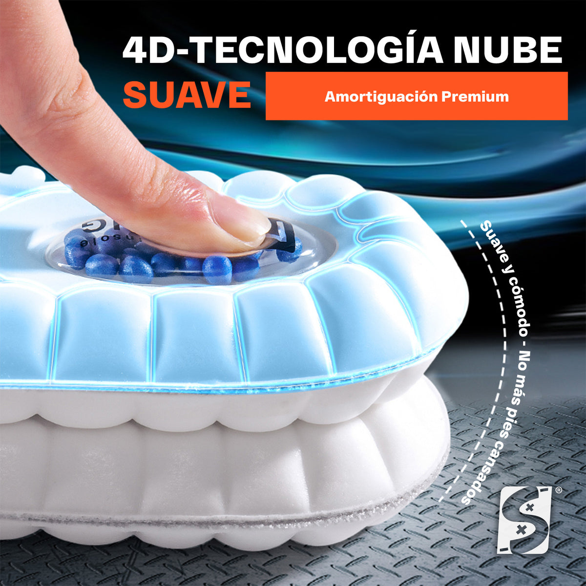 Plantillas ortopédicas deportivas para zapatos tenis sneakers fascitis plantar pie plano memory foam descanso