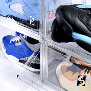 cajas transparentes zapatos gorras, sneakers, tenis, caps, organizadores de plastico transparente