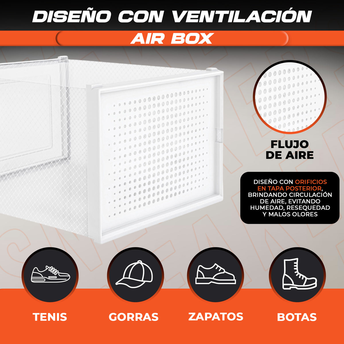 Cajas para zapatos tenis sneakers zapatera organizador transparente caja para tenis sneaker box air box