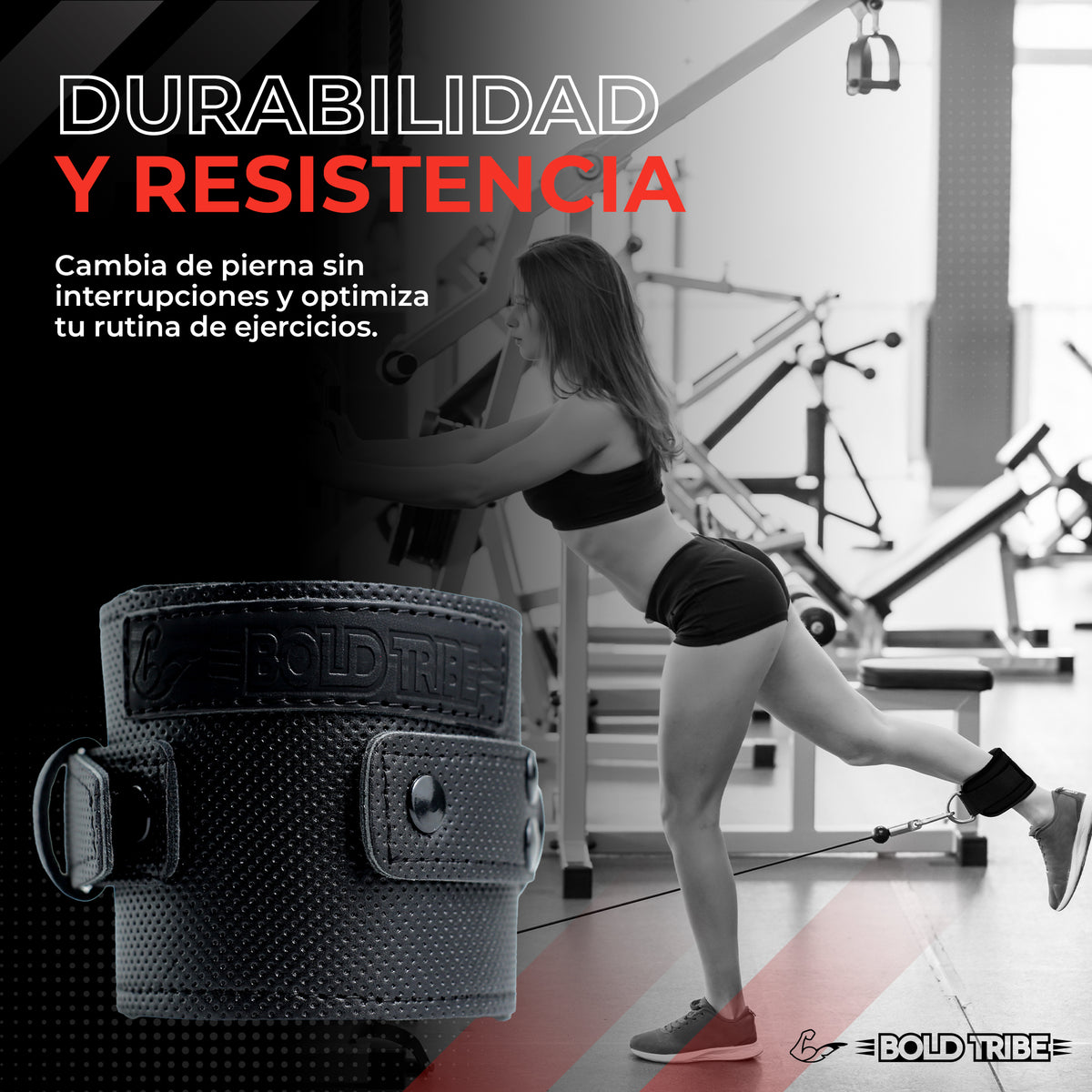 Grilletes Legend Para Tobillos Gym Glúteos Pierna Aductor Abductor Bold Tribe