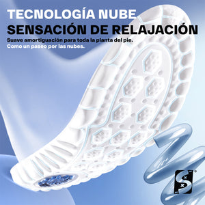 Plantillas ortopédicas deportivas para zapatos tenis sneakers fascitis plantar pie plano memory foam descanso
