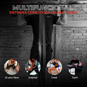 Set 5 Bandas de Resistencia Para Dominadas Con Asas + Anclaje Puerta