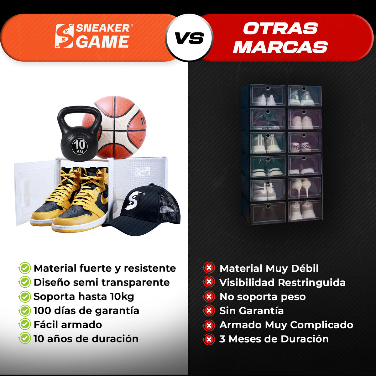 Cajas para zapatos tenis sneakers zapatera organizador transparente caja para tenis sneaker box air box