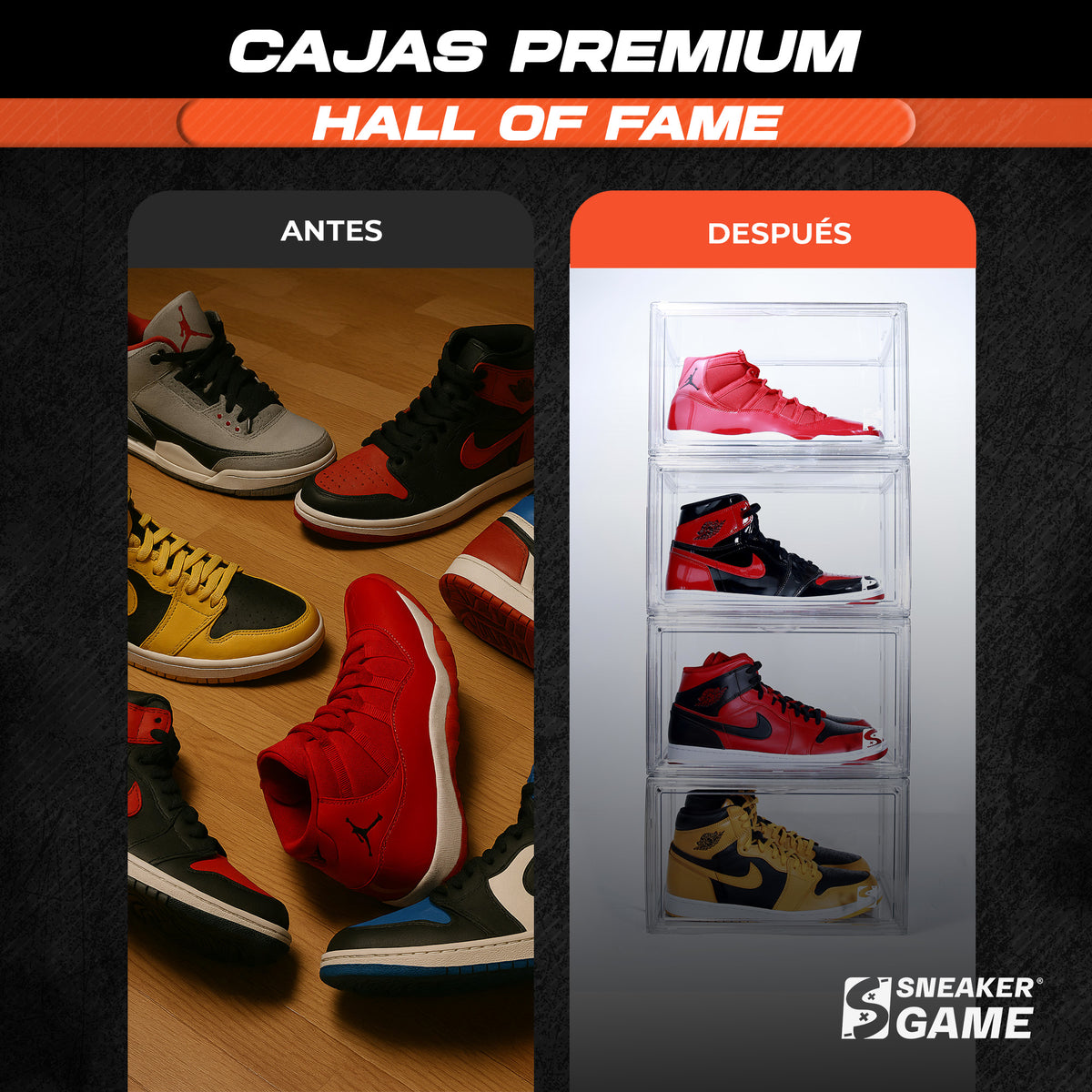 Cajas para sneakers tenis o zapatos modelo hall of fame de sneaker game mx paris servin cajas organizadoras, cajas organizadoras de plastico, cajas organizadoras plasticas, cajas plasticas organizadoras, cajas organizadoras para closet, cajas organizadoras de zapatos,