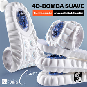 Plantillas ortopédicas deportivas para zapatos tenis sneakers fascitis plantar pie plano memory foam descanso
