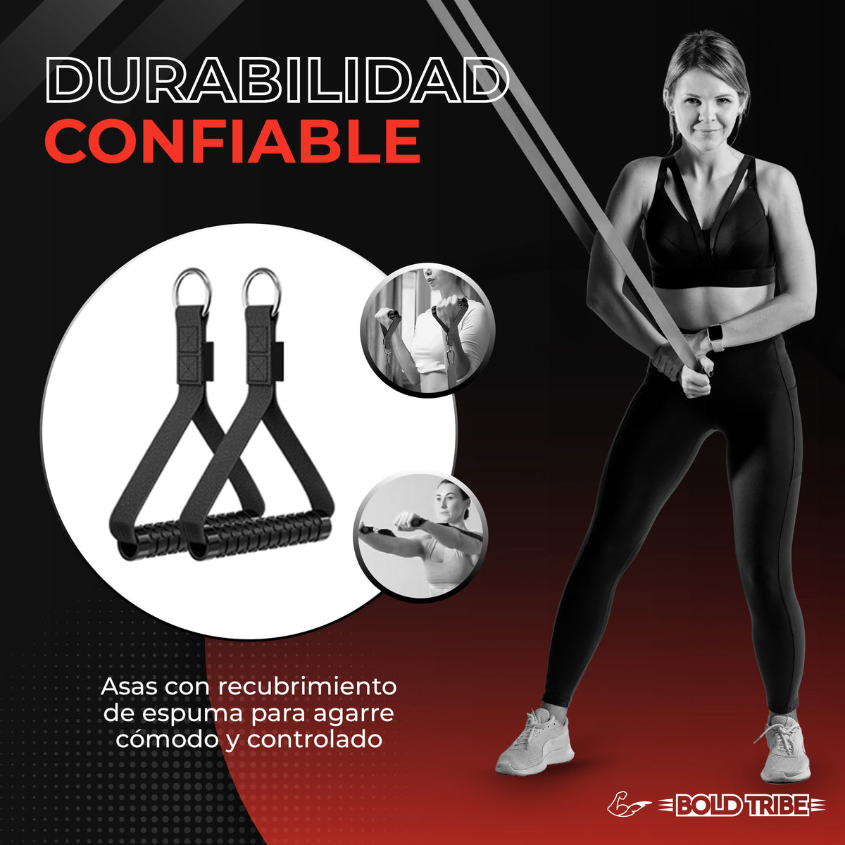 Set 5 Bandas de Resistencia Para Dominadas Con Asas + Anclaje Puerta