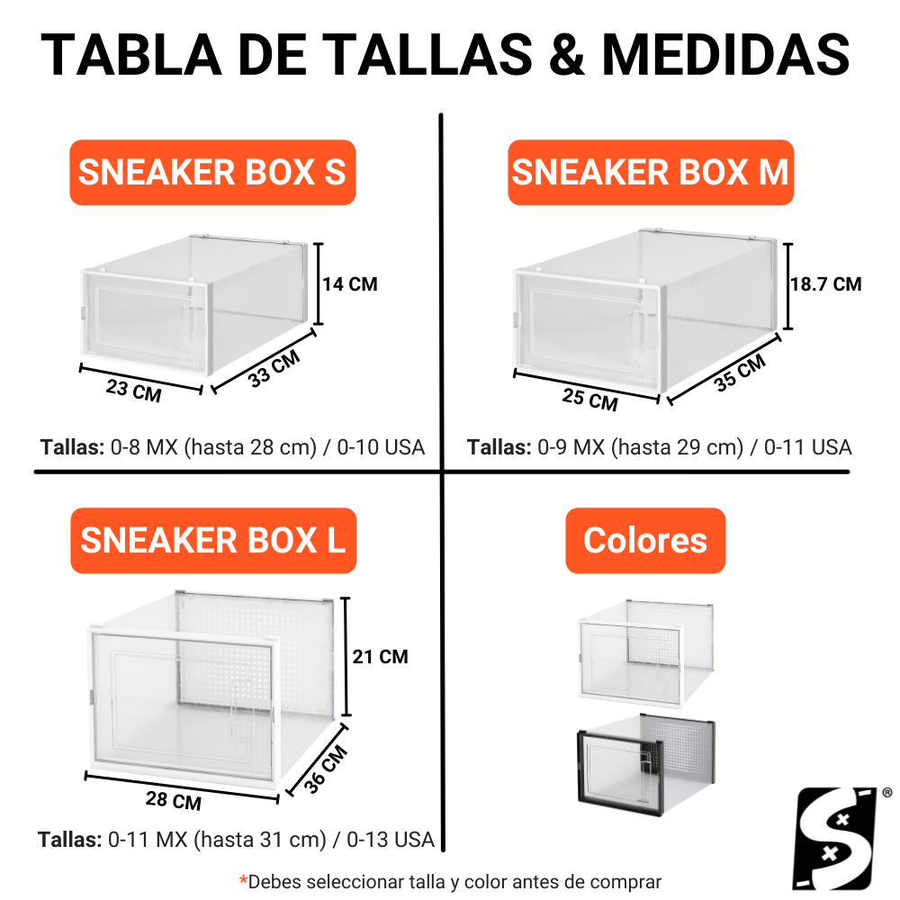 falta Seleccione nacimiento Air Box - Cajas Transparentes Premium Para Sneakers Set de 12 -  Sneakergame.mx®