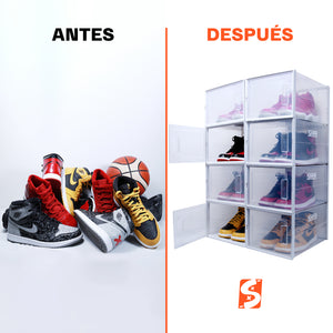 Cajas para zapatos tenis sneakers zapatera organizador transparente caja para tenis sneaker box air box